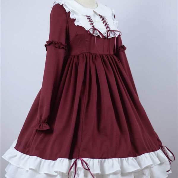 sweet lolita dress vintage printing lace angel bowknot high waist victorian kawaii girl gothic op cos loli 210510, Black;gray
sweet lolita dress vintage printing lace angel bowknot high waist victorian kawaii girl gothic op cos loli 210510, Black;gray