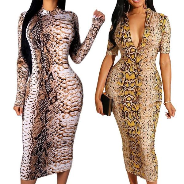 mode vrouwen snake-effect print lange/korte mouwen bodycon midi party dress voor jurken vestido de festa casual dresses, Black;gray
mode vrouwen snake-effect print lange/korte mouwen bodycon midi party dress voor jurken vestido de festa casual dresses, Black;gray