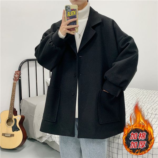 men's hoodies & sweatshirts casaco de lã estilo harajuku, casaco masculino plus veludo, médio, novo jaqueta lã, cor sólida, grosso, que, Black
men's hoodies & sweatshirts casaco de lã estilo harajuku, casaco masculino plus veludo, médio, novo jaqueta lã, cor sólida, grosso, que, Black