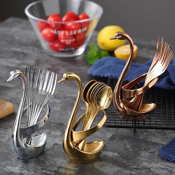 forks 1 set stainless steel dinner fork swan fruit holder tea spoon tableware suit cutlery dinnerware kitchen accessories
forks 1 set stainless steel dinner fork swan fruit holder tea spoon tableware suit cutlery dinnerware kitchen accessories
