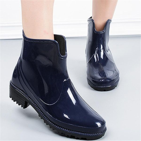 boots women rain ankle block heels black blue fashion pvc waterproof female ladies light shoes footwear
boots women rain ankle block heels black blue fashion pvc waterproof female ladies light shoes footwear