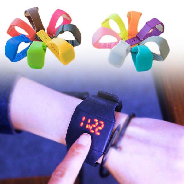wristwatches ultra-thin sport touch led digital square dial watch for men women couple watches screen light female, Slivery;brown
wristwatches ultra-thin sport touch led digital square dial watch for men women couple watches screen light female, Slivery;brown