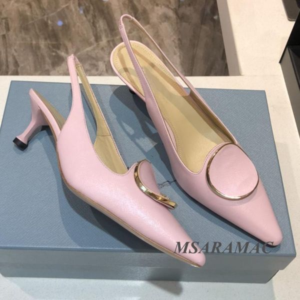 pink leather metal buckle high heel sandals pointed toe woman dress shoes party summer muller, Black
pink leather metal buckle high heel sandals pointed toe woman dress shoes party summer muller, Black