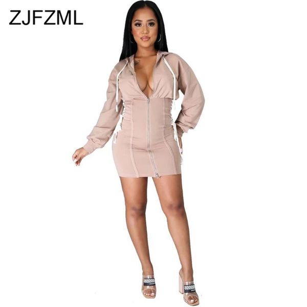 casual dresses side drawstring lace up sweatshirt dress woman solid long sleeve hooded sheath fashion zipper hoodie mini, Black;gray
casual dresses side drawstring lace up sweatshirt dress woman solid long sleeve hooded sheath fashion zipper hoodie mini, Black;gray