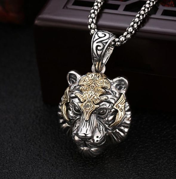 pendant necklaces personality trend domineering tiger head metal men and women rock roll hip hop clothing accessories, Silver
pendant necklaces personality trend domineering tiger head metal men and women rock roll hip hop clothing accessories, Silver