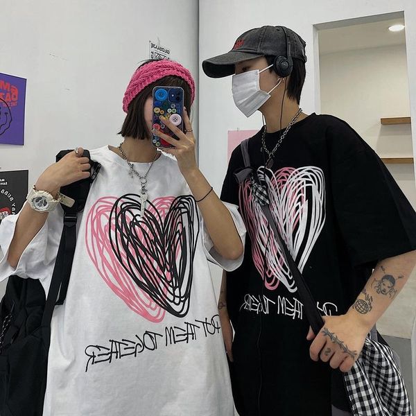 women's t-shirt summer ins hipster harajuku bf love print loose tees clothing korean causal short sleeve ladies t shirts couples, White
women's t-shirt summer ins hipster harajuku bf love print loose tees clothing korean causal short sleeve ladies t shirts couples, White