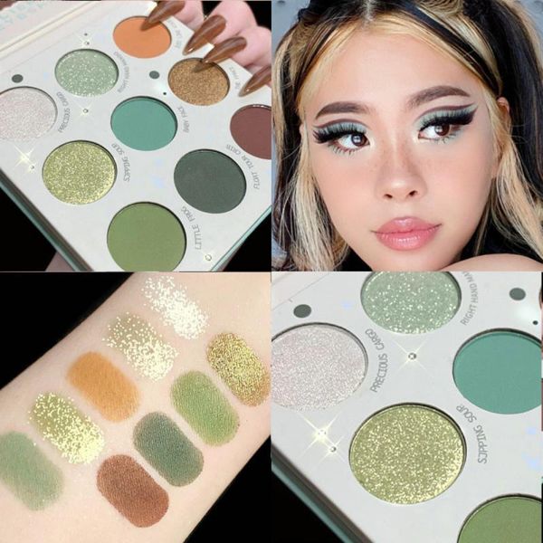 eye shadow 9 colors olive green eyeshadow palette matte glitter metallic makeup pigment shiny shadows waterproof easy to color
eye shadow 9 colors olive green eyeshadow palette matte glitter metallic makeup pigment shiny shadows waterproof easy to color