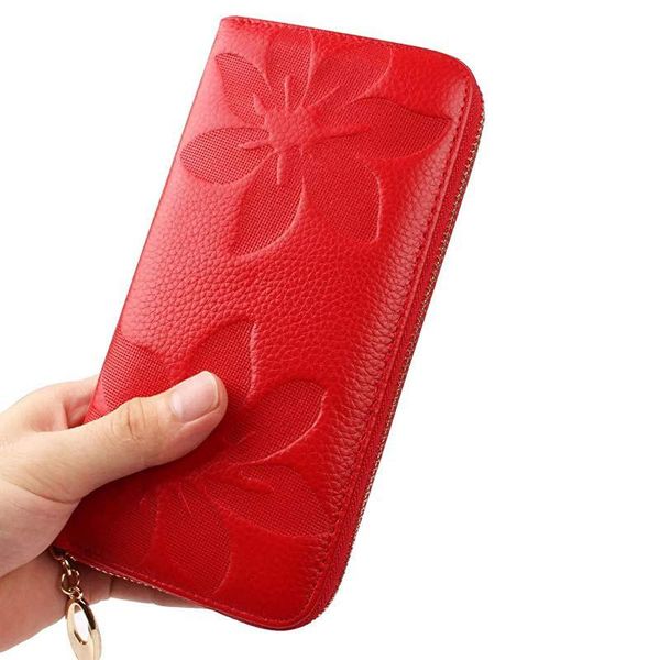 card holders genuine leather clutch bag women fashion zipper holder long wallet high capacity cover purse phone, Brown;gray
card holders genuine leather clutch bag women fashion zipper holder long wallet high capacity cover purse phone, Brown;gray