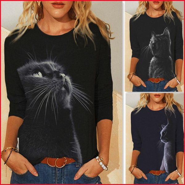 spring autumn casual ladies tunic tees tshirts women harajuku funny cute cat 3d print long sleeve t shirt fashion clothing women's t-s, White
spring autumn casual ladies tunic tees tshirts women harajuku funny cute cat 3d print long sleeve t shirt fashion clothing women's t-s, White