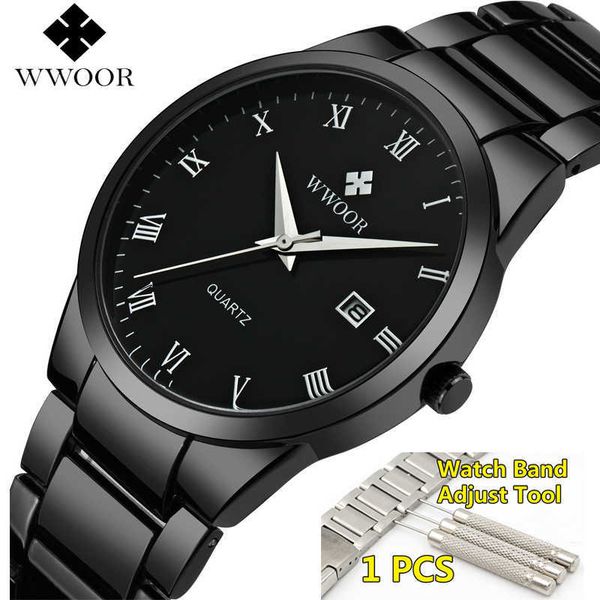 wwoor watch men brand luxury fashion quartz men's sport full steel wrist watches black date male watches reloj hombre 210527, Slivery;brown
wwoor watch men brand luxury fashion quartz men's sport full steel wrist watches black date male watches reloj hombre 210527, Slivery;brown