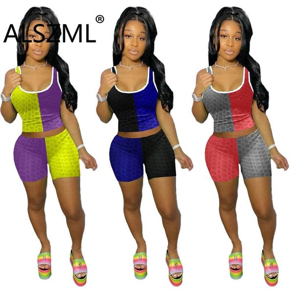 women set patchwork skinny and shorts 2 piece sets active tracksuit fitness outfit summer women's tracksuits, Gray
women set patchwork skinny and shorts 2 piece sets active tracksuit fitness outfit summer women's tracksuits, Gray