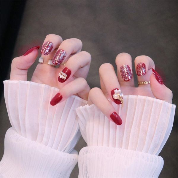 false nails 24 pcs set luxury crown 3d rhineston with designs big diamond glitter red oval acrylic fake fingernail glue on sxy-45, Red;gold
false nails 24 pcs set luxury crown 3d rhineston with designs big diamond glitter red oval acrylic fake fingernail glue on sxy-45, Red;gold