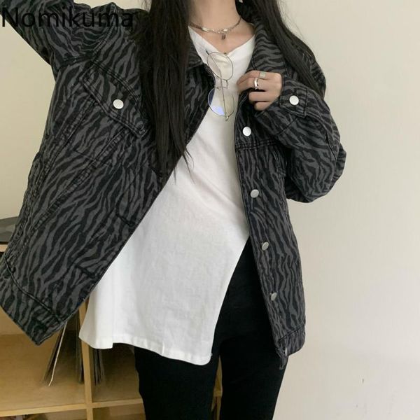 nomikuma korean streetwear jackets women printed turn down collar long sleeve casual loose coats all-match outerwear 3d492 women's, Black;brown
nomikuma korean streetwear jackets women printed turn down collar long sleeve casual loose coats all-match outerwear 3d492 women's, Black;brown