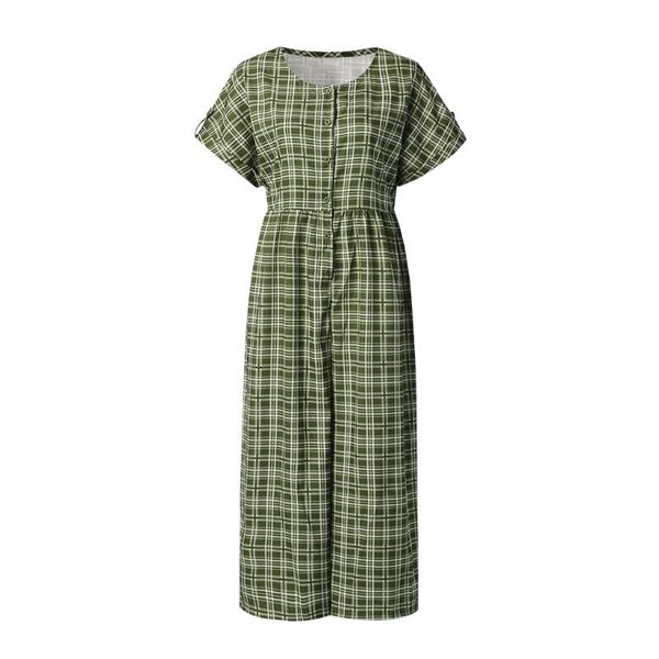 women's jumpsuits & rompers clothes 2021 women casual plaid printed short sleeve button opening beach loose long jumpsuit drop, Black;white
women's jumpsuits & rompers clothes 2021 women casual plaid printed short sleeve button opening beach loose long jumpsuit drop, Black;white