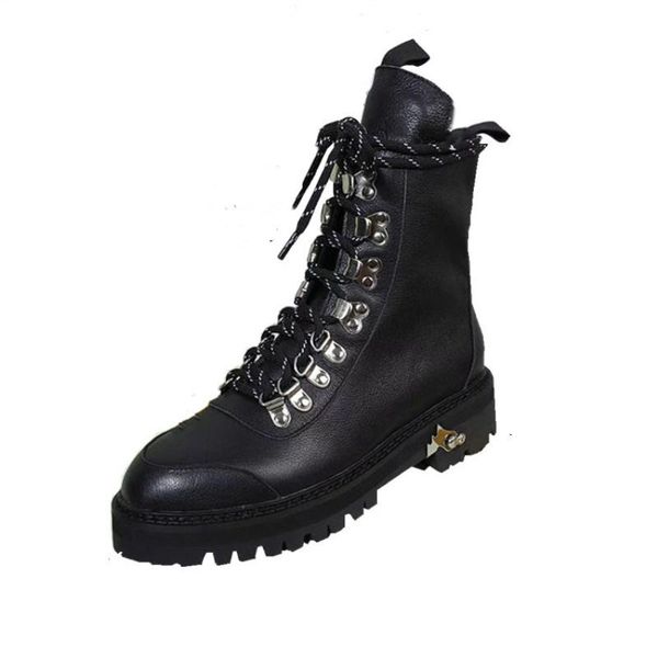 boots fashion brand design cross-tied women's leather warm plush winter laced girls motorcycle women, Black
boots fashion brand design cross-tied women's leather warm plush winter laced girls motorcycle women, Black
