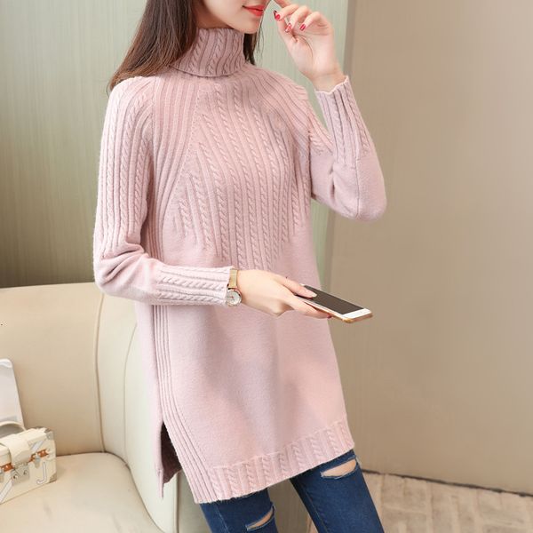 women's sweaters winter long turtleneck women's black knitted white khaki thick pink khakis thin korean high knitting female yiru, White;black
women's sweaters winter long turtleneck women's black knitted white khaki thick pink khakis thin korean high knitting female yiru, White;black