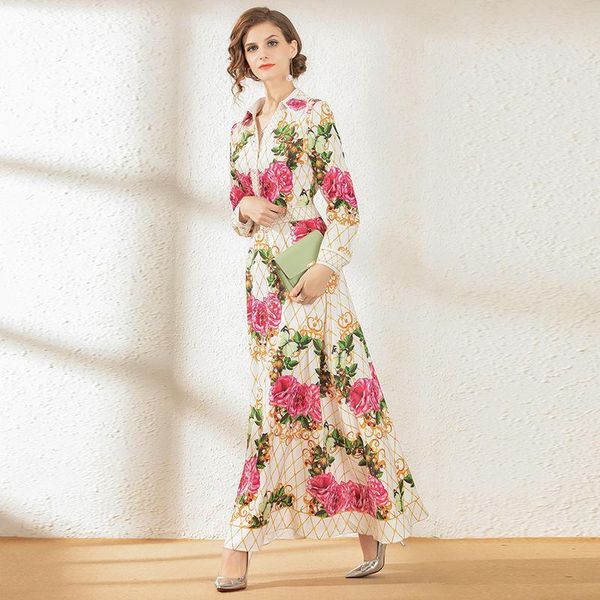 casual dresses bohemian printing long dress sleeve big hem women spring summer elegant party vestidos, Black;gray
casual dresses bohemian printing long dress sleeve big hem women spring summer elegant party vestidos, Black;gray