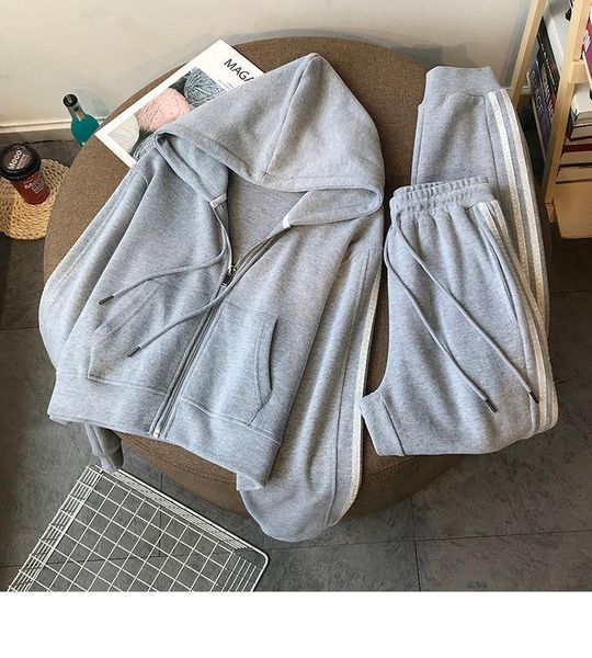 women's jackets 2021 spring and autumn fabric sportswear suit hoodie pants fat girl street cotton, Black;brown
women's jackets 2021 spring and autumn fabric sportswear suit hoodie pants fat girl street cotton, Black;brown
