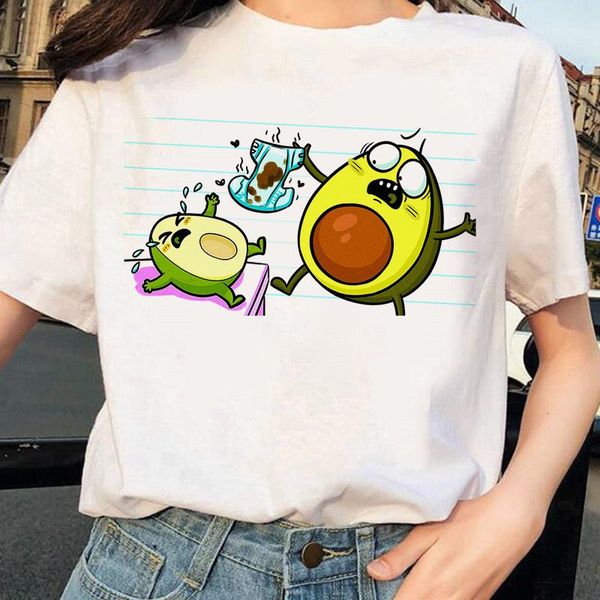 women's t-shirt fun avocado cartoon graphic printed summer 2021 harajuku fashion kawaii lovers street loose short sleeves, White
women's t-shirt fun avocado cartoon graphic printed summer 2021 harajuku fashion kawaii lovers street loose short sleeves, White