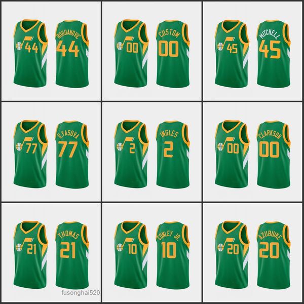 printed custom utahjazzmen donovan mitchell bojan bogdanovic mike conley jr. jor dan clarkson rudy gobert custom green earned edition jersey, Black
printed custom utahjazzmen donovan mitchell bojan bogdanovic mike conley jr. jor dan clarkson rudy gobert custom green earned edition jersey, Black
