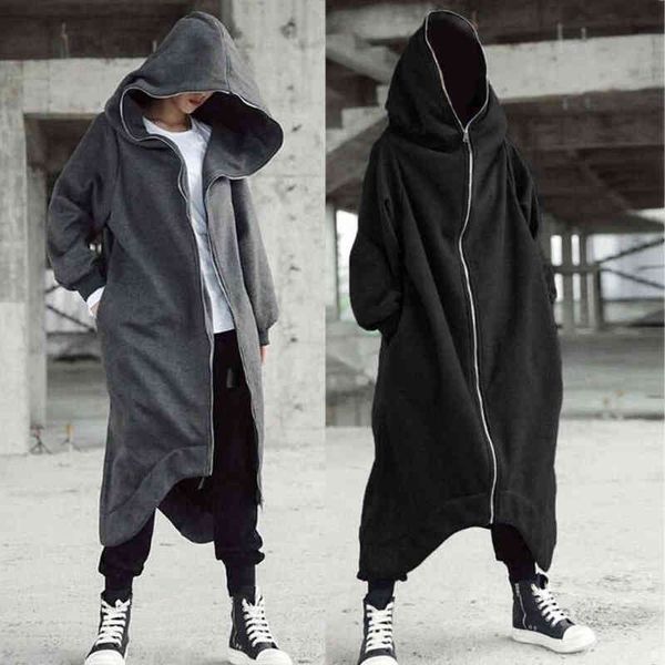 long sleeve hooded nazgul long coat zipper closure fleece lined long hoodie xrq88 211217, Black
long sleeve hooded nazgul long coat zipper closure fleece lined long hoodie xrq88 211217, Black