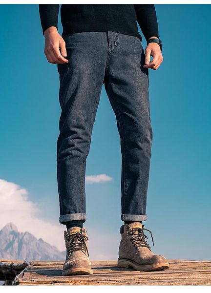 men's jeans 4332 autumn style slim-fit small-foot casual trousers spring and, Blue
men's jeans 4332 autumn style slim-fit small-foot casual trousers spring and, Blue