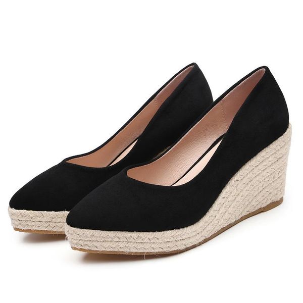dress shoes 2021 spring summer women high heels fashion ladies wedges party retro straw pumps wedge heel 8cm a3544, Black
dress shoes 2021 spring summer women high heels fashion ladies wedges party retro straw pumps wedge heel 8cm a3544, Black