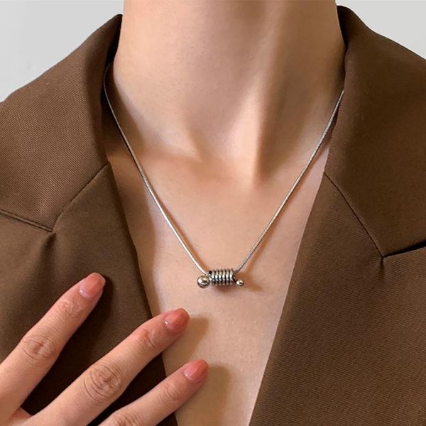 pendant necklaces ingemark vintage round snake thin chain for women men simple titanium steel necklace choker couples jewelry, Silver
pendant necklaces ingemark vintage round snake thin chain for women men simple titanium steel necklace choker couples jewelry, Silver