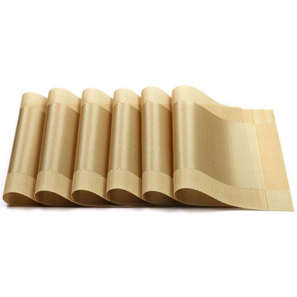 mats & pads placemat, crossweave woven non-slip insulation placemat washable table gold
mats & pads placemat, crossweave woven non-slip insulation placemat washable table gold