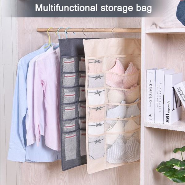 storage boxes & bins wardrobe bag large capacity double-sided underwear socks hanging oxford cloth wall fabric
storage boxes & bins wardrobe bag large capacity double-sided underwear socks hanging oxford cloth wall fabric