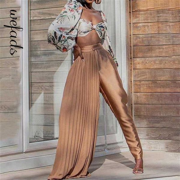 women fashion autumn 2 piece sets print suits summer beach streetwear pleated pant printed 211022, White
women fashion autumn 2 piece sets print suits summer beach streetwear pleated pant printed 211022, White