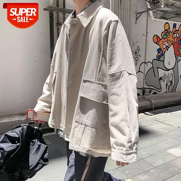 2020 men's artistic clothing coats lapel collar bomber jacket streetwear outerwear hip hop apricot/black color clothes -2xl #kh3v, White;black
2020 men's artistic clothing coats lapel collar bomber jacket streetwear outerwear hip hop apricot/black color clothes -2xl #kh3v, White;black