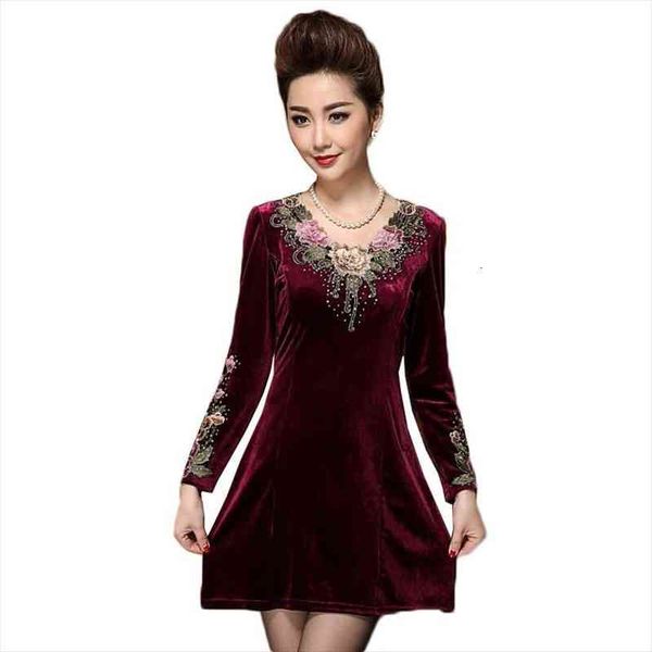 plus size 7xl womens gold velvet dress spring autumn long-sleeved embroidered dress middle aged mother elegant w1754, Black;gray
plus size 7xl womens gold velvet dress spring autumn long-sleeved embroidered dress middle aged mother elegant w1754, Black;gray