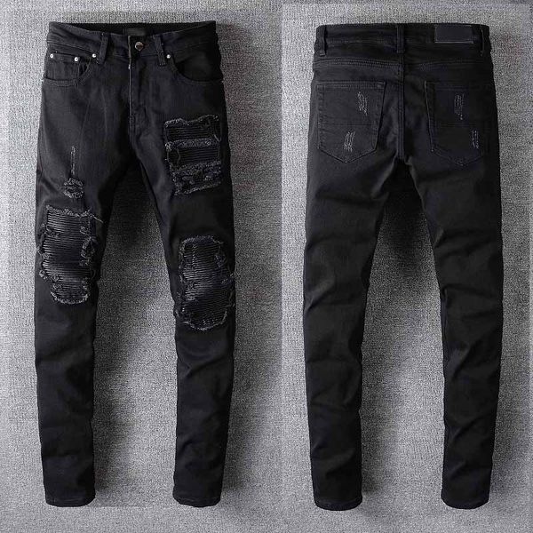 luxurys designers jeans distressed france fashion pierre straight men's biker hole stretch denim casual jean men skinny pants elasticit, Blue
luxurys designers jeans distressed france fashion pierre straight men's biker hole stretch denim casual jean men skinny pants elasticit, Blue