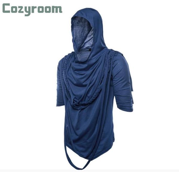 summer men's trend fashion short-sleeved hooded t-shirt personality heap collar hip-hop male breathable shirt t-shirts, White;black
summer men's trend fashion short-sleeved hooded t-shirt personality heap collar hip-hop male breathable shirt t-shirts, White;black