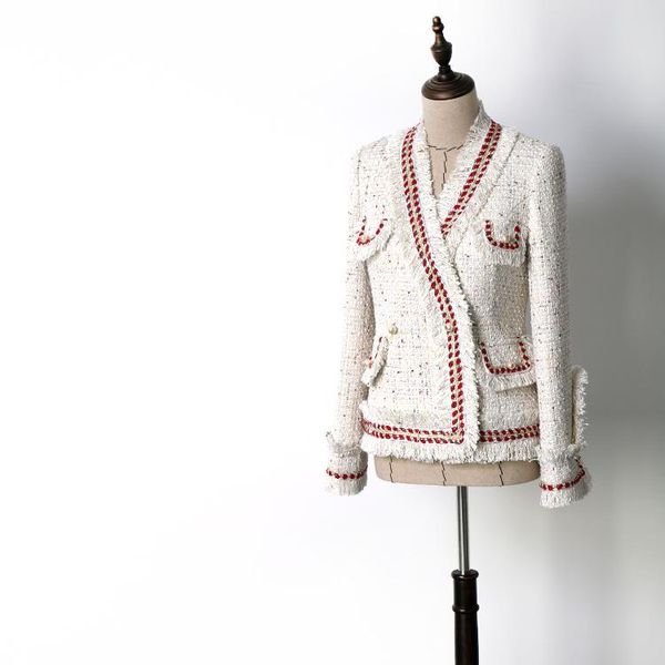 women's jackets wt8709038 celebrity fragrance elegance temperament knitted tweed jacket, Black;brown
women's jackets wt8709038 celebrity fragrance elegance temperament knitted tweed jacket, Black;brown