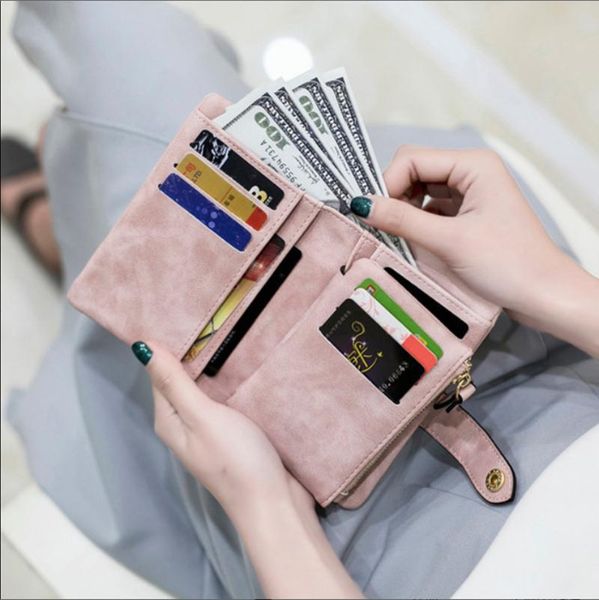 wallets ladies snap fasteners zipper short clutch wallet fashion small women retro matte leather, Red;black
wallets ladies snap fasteners zipper short clutch wallet fashion small women retro matte leather, Red;black