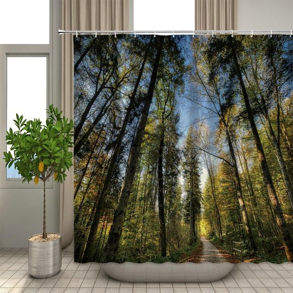 shower curtains forest trees printed 3d bath waterproof polyester fabric washable bathroom curtain screen with hooks accessories
shower curtains forest trees printed 3d bath waterproof polyester fabric washable bathroom curtain screen with hooks accessories