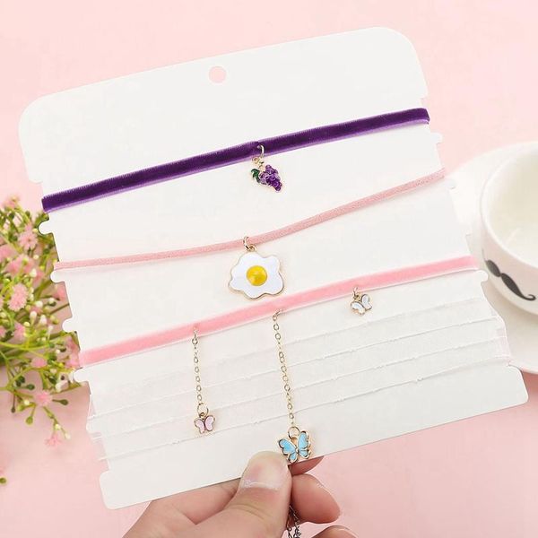 chokers 4pcs velvet choker necklace for women fashion fruit decorative adjustable egg butterfly pendant, Golden;silver
chokers 4pcs velvet choker necklace for women fashion fruit decorative adjustable egg butterfly pendant, Golden;silver