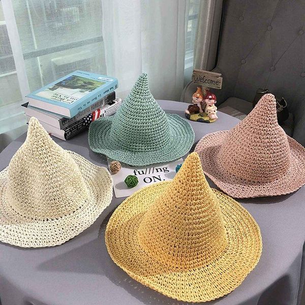 wide brim hats halloween witch hat girls boy straw wizard fashion solid color party cap children cosplay accessories gifts dropship, Blue;gray
wide brim hats halloween witch hat girls boy straw wizard fashion solid color party cap children cosplay accessories gifts dropship, Blue;gray
