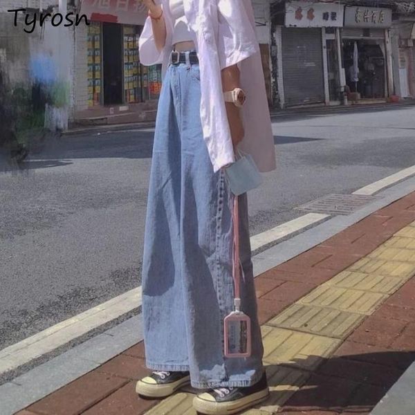 women's jeans women solid mopping loose casual wide leg denim trousers japan style streetwear students retro stylish simple daily bf, Blue
women's jeans women solid mopping loose casual wide leg denim trousers japan style streetwear students retro stylish simple daily bf, Blue