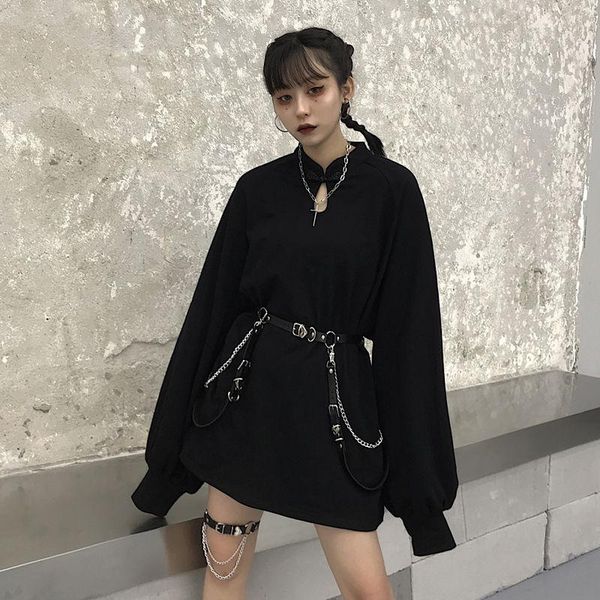 women's hoodies & sweatshirts nicemix harajuku solid girls buckle sweatshirt chain spring autumn lady casual loose stand collar women p, Black
women's hoodies & sweatshirts nicemix harajuku solid girls buckle sweatshirt chain spring autumn lady casual loose stand collar women p, Black