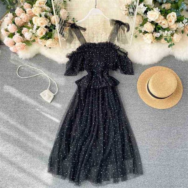 summer dress women vintage bling sequin lace es vestidos mujer ladies slim a-line backless mesh tulle robe 210525, Black;gray
summer dress women vintage bling sequin lace es vestidos mujer ladies slim a-line backless mesh tulle robe 210525, Black;gray