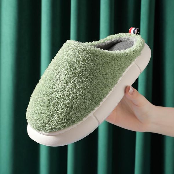 slippers 2021 winter eva plush platform waterproof women home indoor non-slip thick sole slides solid color warm cotton shoes, Black
slippers 2021 winter eva plush platform waterproof women home indoor non-slip thick sole slides solid color warm cotton shoes, Black