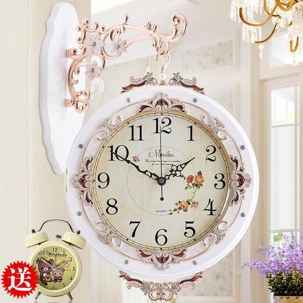 wall clocks european antique double-sided living room clock large mute fashion garden simple creative modern quartz
wall clocks european antique double-sided living room clock large mute fashion garden simple creative modern quartz
