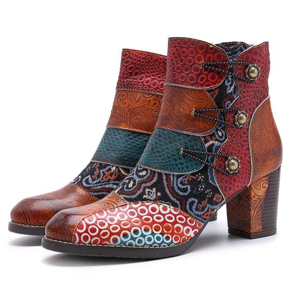 boots vintage splicing printed ankle for women shoes woman autumn zipper genuine leather retro block high heels, Black
boots vintage splicing printed ankle for women shoes woman autumn zipper genuine leather retro block high heels, Black