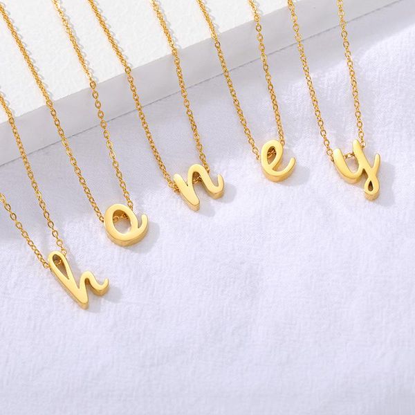 pendant necklaces lowercase letter initial for women men gold silver color stainless steel chain male female necklace jewelry
pendant necklaces lowercase letter initial for women men gold silver color stainless steel chain male female necklace jewelry