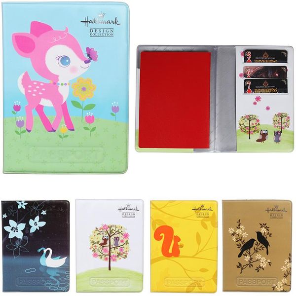 card holders hequn cute animal passport cover women multi pvc colour print case lavender girl travel wallet for holder, Brown;gray
card holders hequn cute animal passport cover women multi pvc colour print case lavender girl travel wallet for holder, Brown;gray