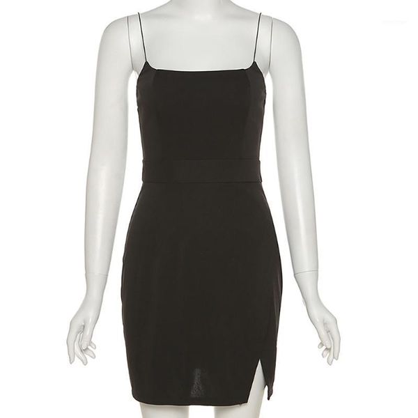 casual dresses sleeveless mini women dress 2021 summer style sling shoulder solid color slim split ends show leg length, Black;gray
casual dresses sleeveless mini women dress 2021 summer style sling shoulder solid color slim split ends show leg length, Black;gray