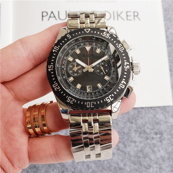 classic automatic mens quartz mechanical watch blue sky eagle waterproof stainless steel multifunctional business chronograph menes watches, Slivery;brown
classic automatic mens quartz mechanical watch blue sky eagle waterproof stainless steel multifunctional business chronograph menes watches, Slivery;brown